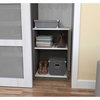 Bestar Cielo 20W 19.5“ Low Storage Unit, Bark Grey & White 80169-1147